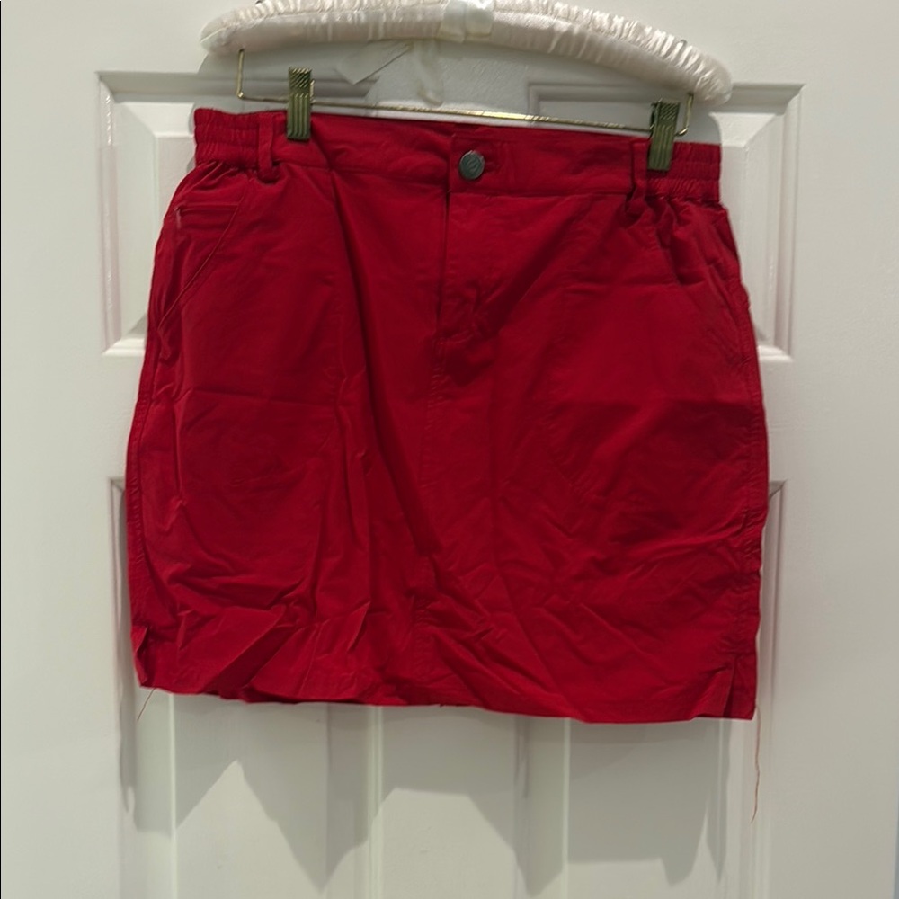 Vibrant Red Mini Skirt
